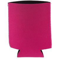 1x Opvouwbare blikjeskoeler/ koel hoesje fuchsia roze   - - thumbnail