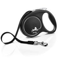 Flexi Black Design L 5 m Geel Hond Intrekbare riem