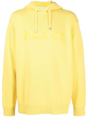 1017 ALYX 9SM hoodie en maille à logo imprimé - Jaune