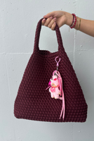 Shouia bag charm Kiki Heart 61 paars
