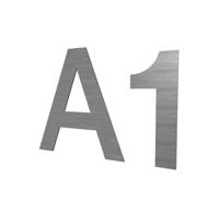 RVS letters & nummers 3 mm - per stuk