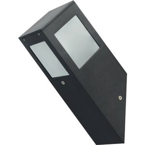 LED Tuinverlichting - Wandlamp Buiten - Kavy 1 - E27 Fitting - Vierkant - Aluminium - Philips - CorePro Lustre 827 P45 FR - 4W - Warm Wit 2700K
