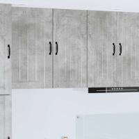 Keukenkast aan de muur Beton Grijs 40 x 31 x 80 cm Bewerkt hout Keukenkast aan de muur Beton Grijs 40 x 31 x 80 cm Bewerkt hout