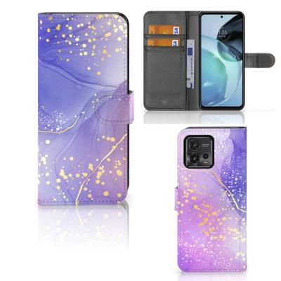 Hoesje voor Motorola Moto G72 Watercolor Paars