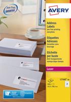 Etiket avery l7160-40 63.5x38.1mm wit 840st | 5 stuks