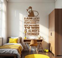 Citaat van serena williams sport sticker