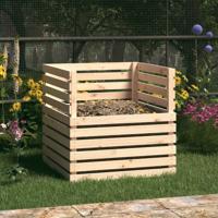 Compostbak 80x80x78 cm massief grenenhout