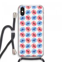 Klaproosjes: iPhone XS Max Transparant Hoesje met koord