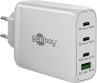 Goobay usb-c pd multiport quick charger (100 w) (wit)