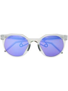 Oakley lunettes de soleil teintées à monture ronde - Blanc