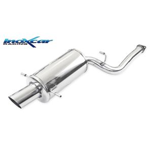 InoxCar uitlaat passend voor Subaru Impreza 4WD WRX Turbo 225pk 2003- 1x101mm Rally IXSUIM12101RA