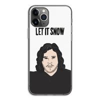 Let It Snow: iPhone 11 Pro Transparant Hoesje