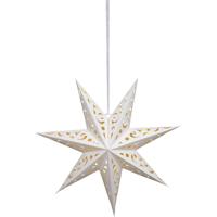 Verlichte kerstster - wit - D38 m - papier - LED - warm wit - steady light - timer - binnen