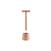 Wondr Safety Razor + Houder Rose Goud