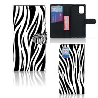 Samsung Galaxy A02s | M02s | Telefoonhoesje | Met pasjeshouder | Zebra