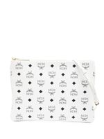 MCM sac à bandoulière médium à motif monogrammé - Blanc