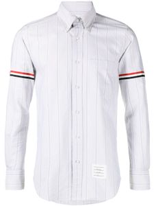 Thom Browne chemise à bandes tricolores - Gris