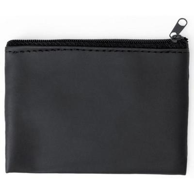 Portemonnee - met sleutelhanger - 10 x 7 cm- zwart - autosleutel - kleingeld