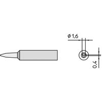 Weller XNT A Soldeerpunt Beitelvorm Grootte soldeerpunt 1.6 mm Lengte soldeerpunt: 28 mm Inhoud: 1 stuk(s) - thumbnail