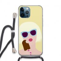 Ice cream: iPhone 13 Pro Max Transparant Hoesje met koord