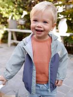 Babysweater met korte mouwen roest - thumbnail