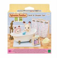 De badkuip- en doucheset - SYLVANIAN FAMILIES - 5739 - Badkamerset met accessoires