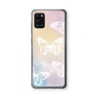 White butterfly: Samsung Galaxy A31 Transparant Hoesje