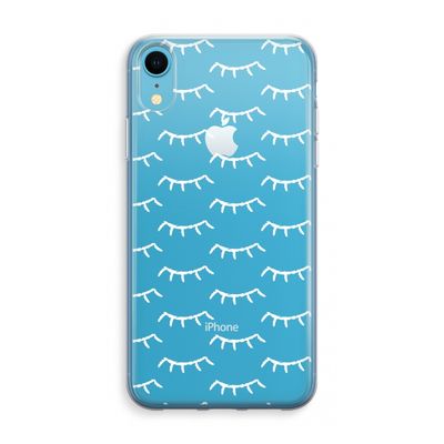 Wimpers: iPhone XR Transparant Hoesje
