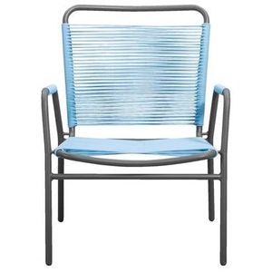 Loungefauteuil Cartagena - blauw - 78x69x61 cm - Leen Bakker