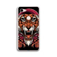 Tiger and Rattlesnakes: Google Pixel 3 XL Transparant Hoesje