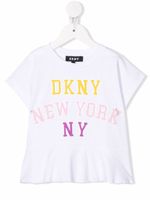 Dkny Kids t-shirt à logo imprimé - Blanc