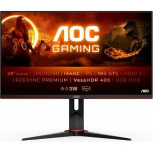 AOC GAMING U28G2XU2/BK 28 4K Ultra HD 144Hz IPS Monitor