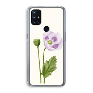 Purple poppy: OnePlus Nord N10 5G Transparant Hoesje