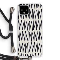Marrakech Zigzag: Pixel 4 Transparant Hoesje met koord