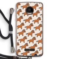 Pony: Motorola Moto Z Force Transparant Hoesje met koord Pony: Motorola Moto Z Force Transparant Hoesje met koord