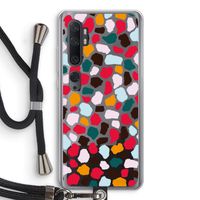 Colored Giraffe: Xiaomi Mi Note 10 Pro Transparant Hoesje met koord