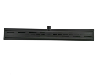 L&apos;Aqua Classic 80 RVS douchegoot Mat zwart
