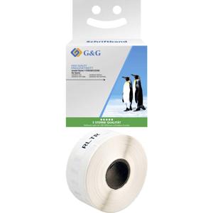 G&G BM-D-G-11355 Etiketten 19 x 51 mm Thermisch papier Wit 500 stuk(s) Permanent hechtend Adresetiketten