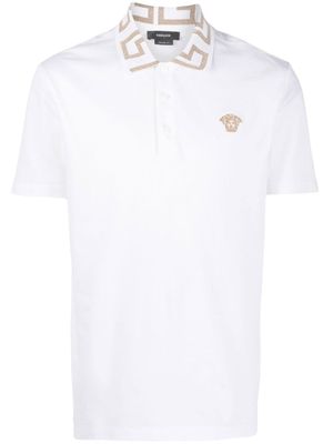 Versace polo Greca - Blanc