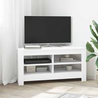 HoekTVKast Wit 102x40,5x45cm Bewerkt hout