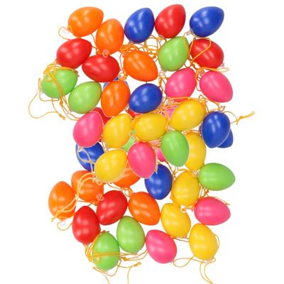 Paaseieren - gekleurd - 72x stuks - kunststof - 4 cm - paasversiering voor Paastakken