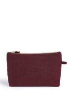 Once Milano pochette en lin - Rouge