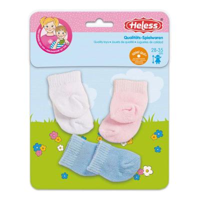 Heless Poppensokken - 3 paar, 28-35 cm