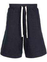 Jil Sander short de sport à taille à lien de resserrage - Bleu