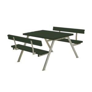 Picknicktafel Balkon Alpha Groen 2 Rugleuningen