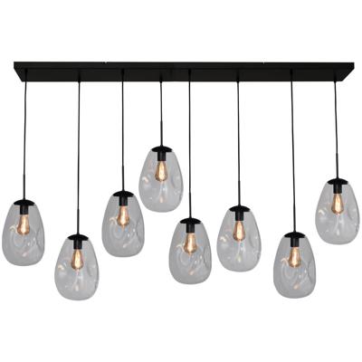 Masterlight HanglampLava 8x helder glas Ø 22,5cm - 2761-05-160-25-80060