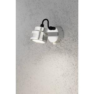 Konstsmide Monza Big 7942-310 LED-buitenlamp met bewegingsmelder (wand) Energielabel: G (A - G) LED LED vast ingebouwd 6 W Aluminium