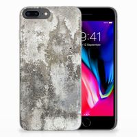 Apple iPhone 7 Plus | 8 Plus TPU Siliconen Hoesje Beton Print - thumbnail