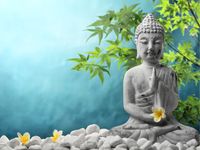 Tuinposter Boeddha 4 - thumbnail