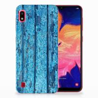 Samsung Galaxy A10 | Bumper Hoesje | Wood Blue